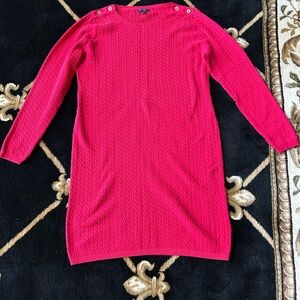 Nautica Women's Long Sleeve Dress - Pink